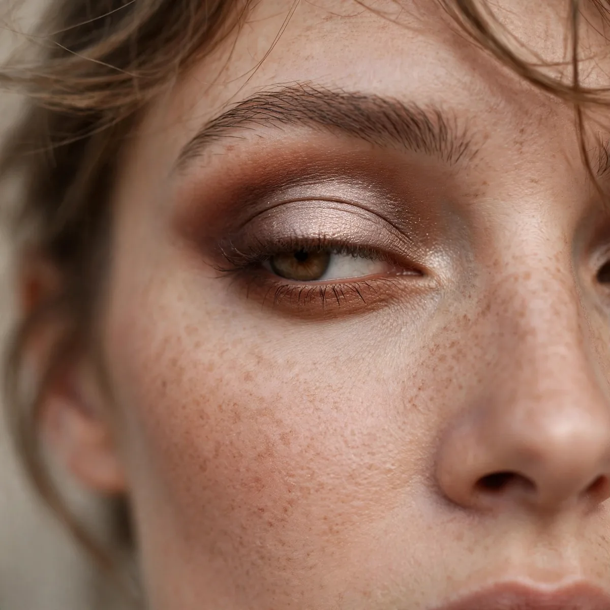 Close-up of Cognac Halo Smokey featuring rich cognac and light taupe