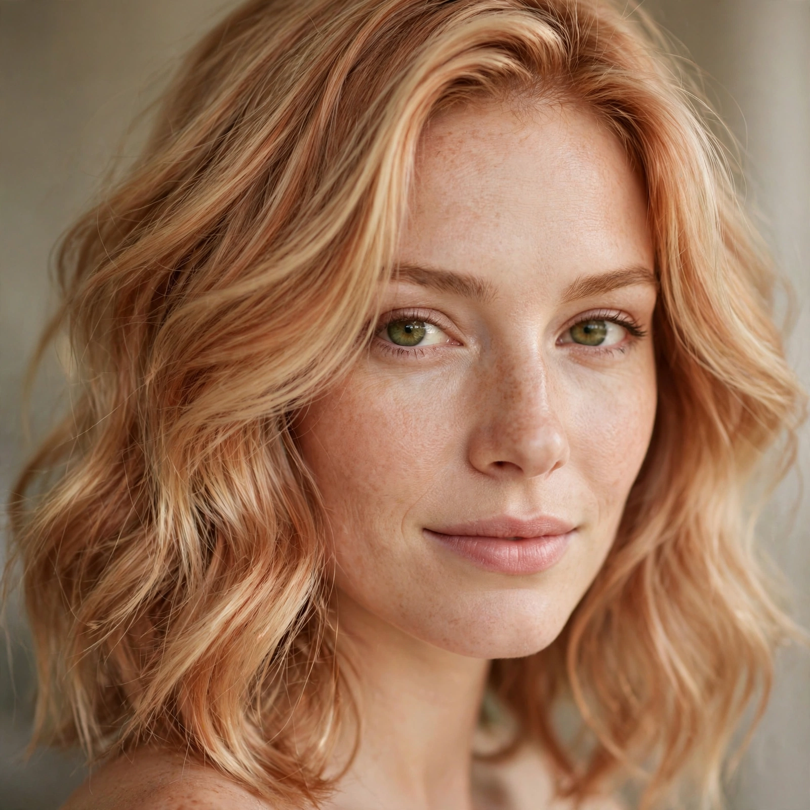 Classic strawberry blonde hair color