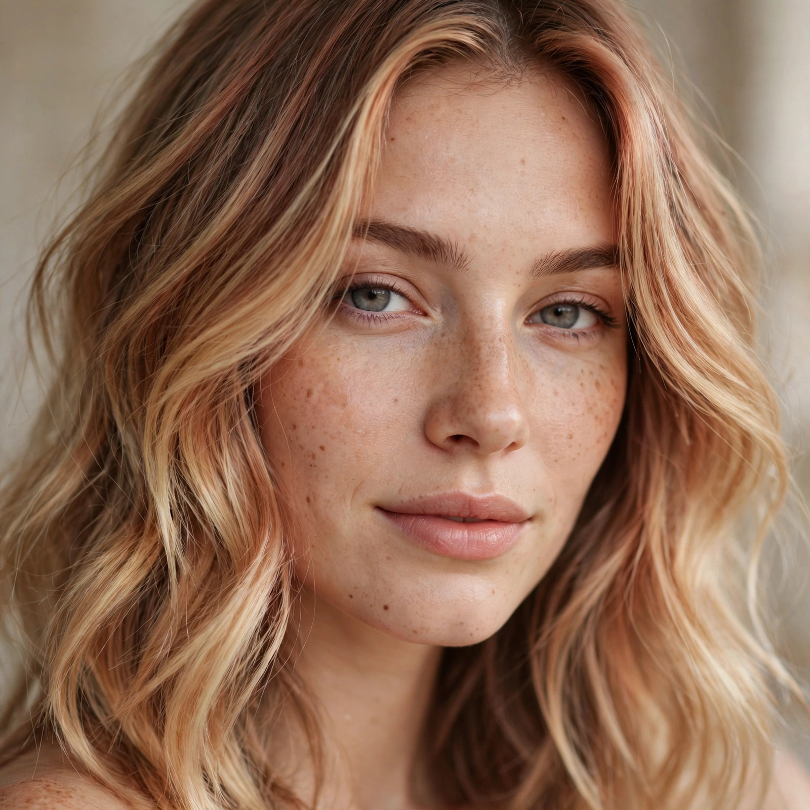 Strawberry blonde balayage
