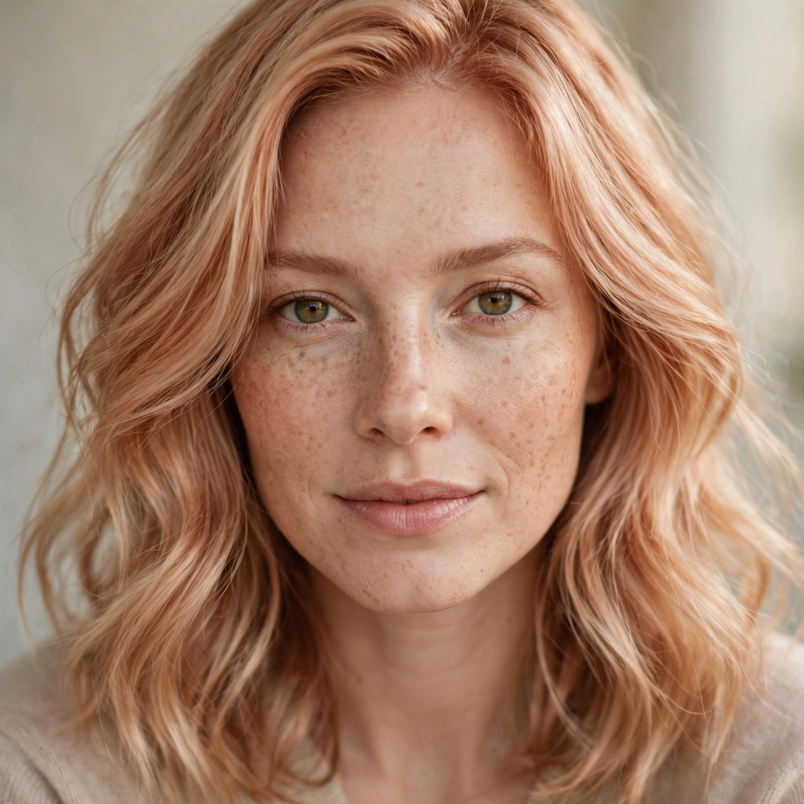 Light strawberry blonde hair color